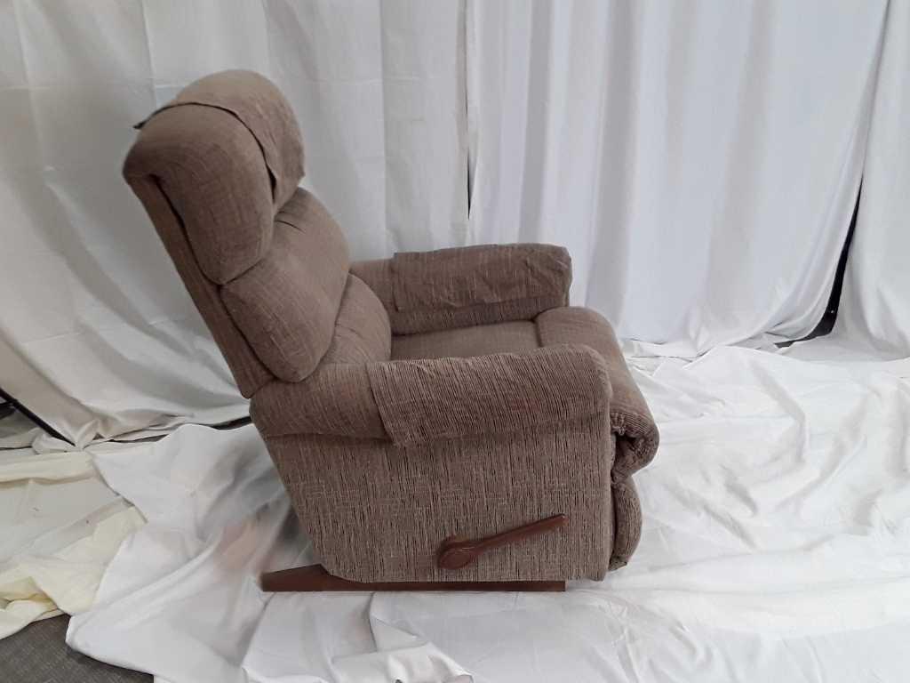 LIGHT BROWN FABRIC RECLINER