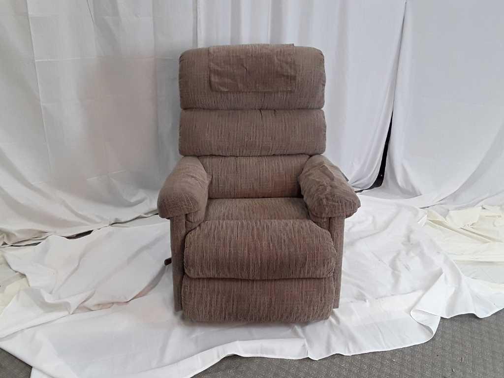 LIGHT BROWN FABRIC RECLINER