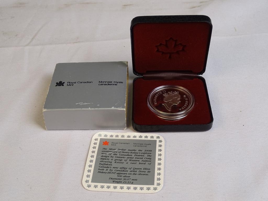 1990 Royal Canadian Min Silver Dollar 500Silver