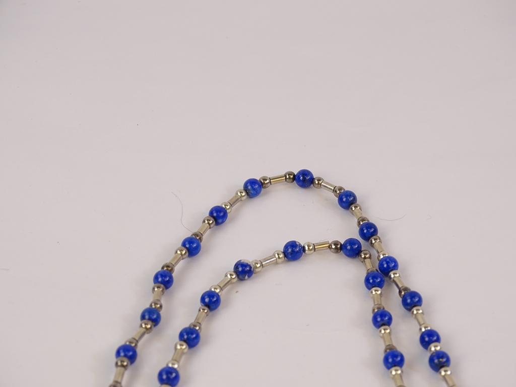 Sterling Blue Lapis Necklace 58g(2oz)