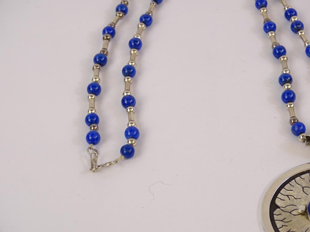 Sterling Blue Lapis Necklace 58g(2oz)