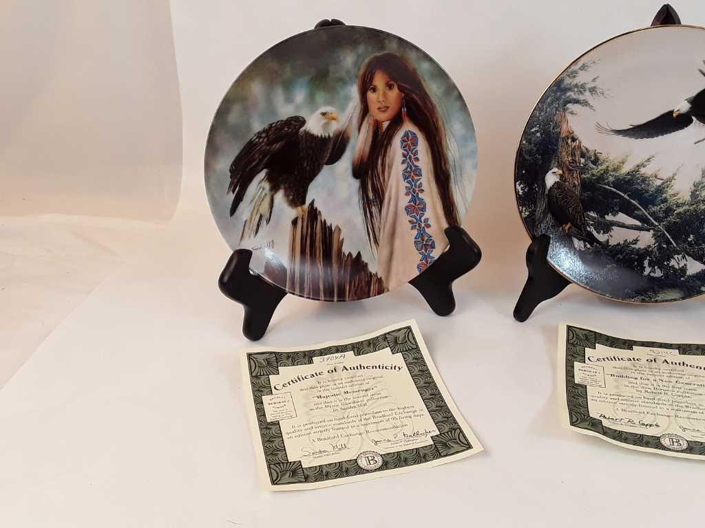 LOT OF COLLECTABLE BRADFORD EXCHANGE PLATES