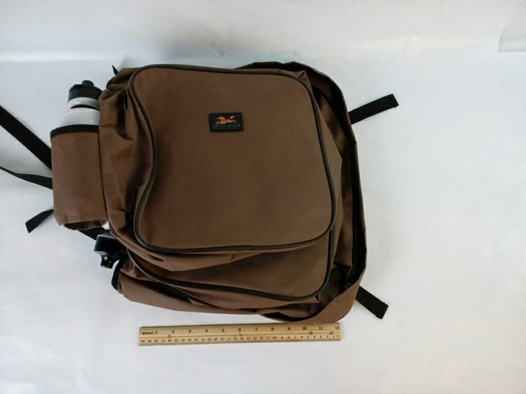 Down Under Brown Canvas Dbl Saddle Bag w/Bottles