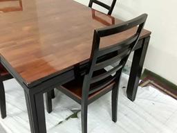 BROWN DINING ROOM TABLE