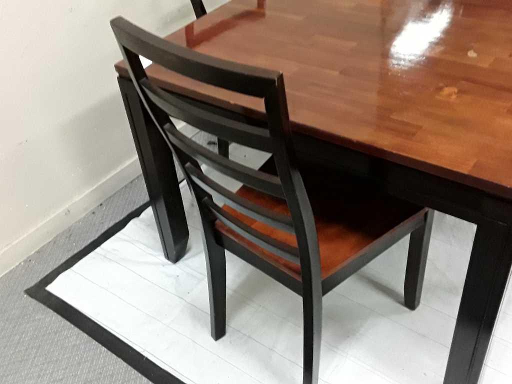 BROWN DINING ROOM TABLE