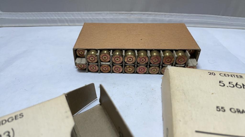 57 Brass 5.56MM Metal Case Bullets Vintage Remingn