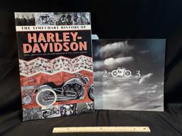2 HARLEY DAVIDSON COFFEE TABLE BOOKS