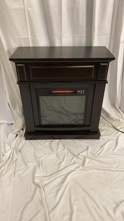 Dark Wood Electric Fireplace Heater