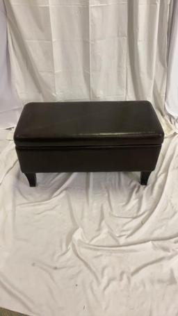 Dark Brown Storage Bench