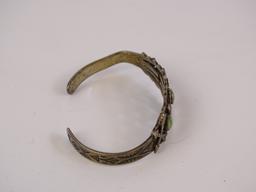 Sterling Navajo Style Turq Cuff Bracelet 16g