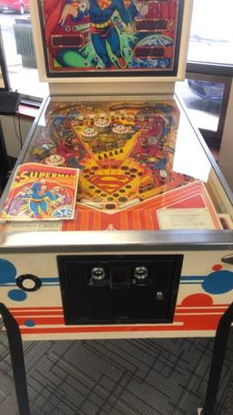 1979 ATARI SUPERMAN PINBALL MACHINE