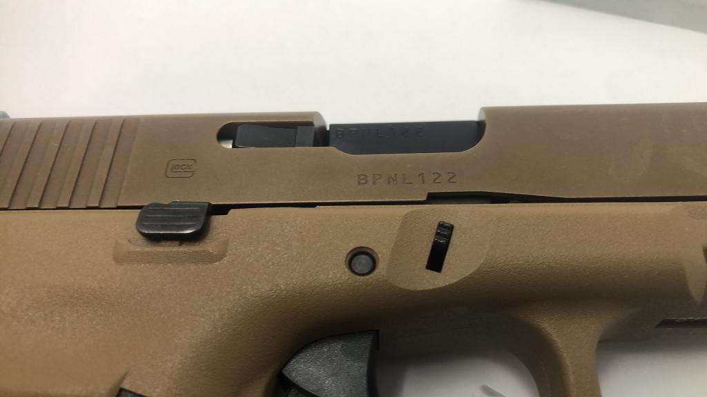 GLOCK 19X TAN SN#BPNL122.