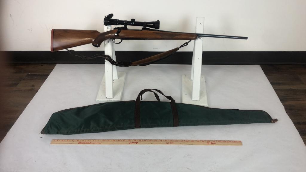 RUGER MODEL M77 W/ SCOPE SN#77-17500.