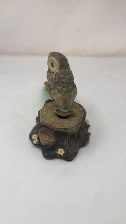 TURTLE KING OWL MUSIC BOX