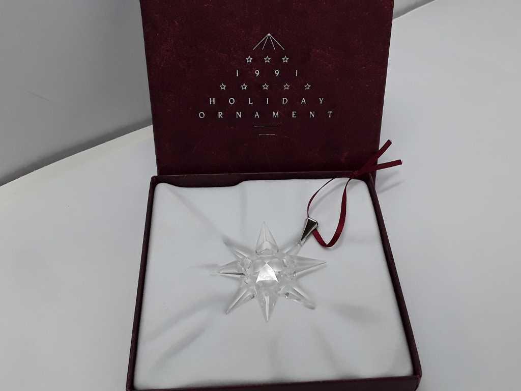 1991 SWAROVSKI CRYSTAL HOLIDAY ORNAMENT *RARE*