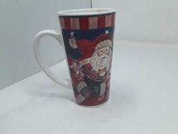 CHRISTMAS GLASSES AND MUGS IN TOTE