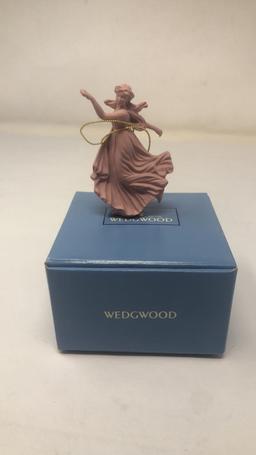 WEDGWOOD 1997 PINK JASPER DANCING HOURS ORNAMNET.