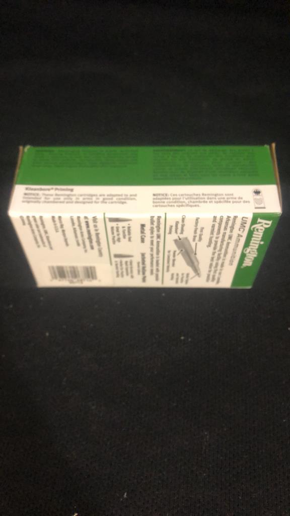 1 BOX OF REMINGTON 30 CARBINE AMMO