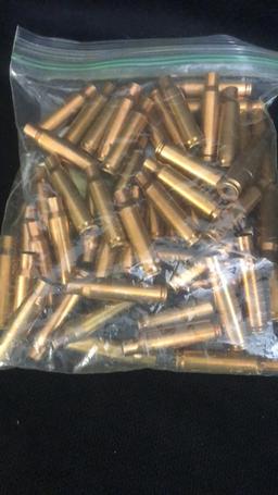 MILITARY AMMO CASEOF 308 CALIBER BRASS CASEINGS.