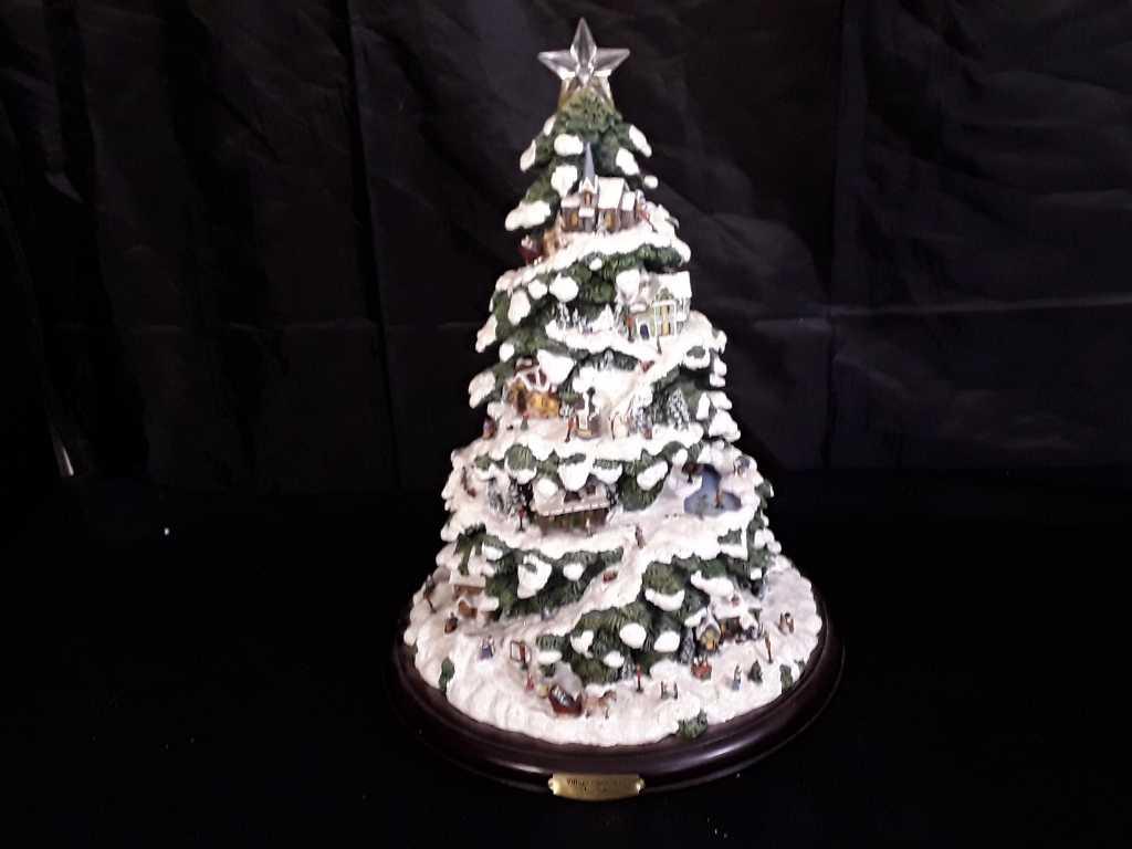 2004 THOMAS KINKADE ILLUMINATED MUSICAL TREE