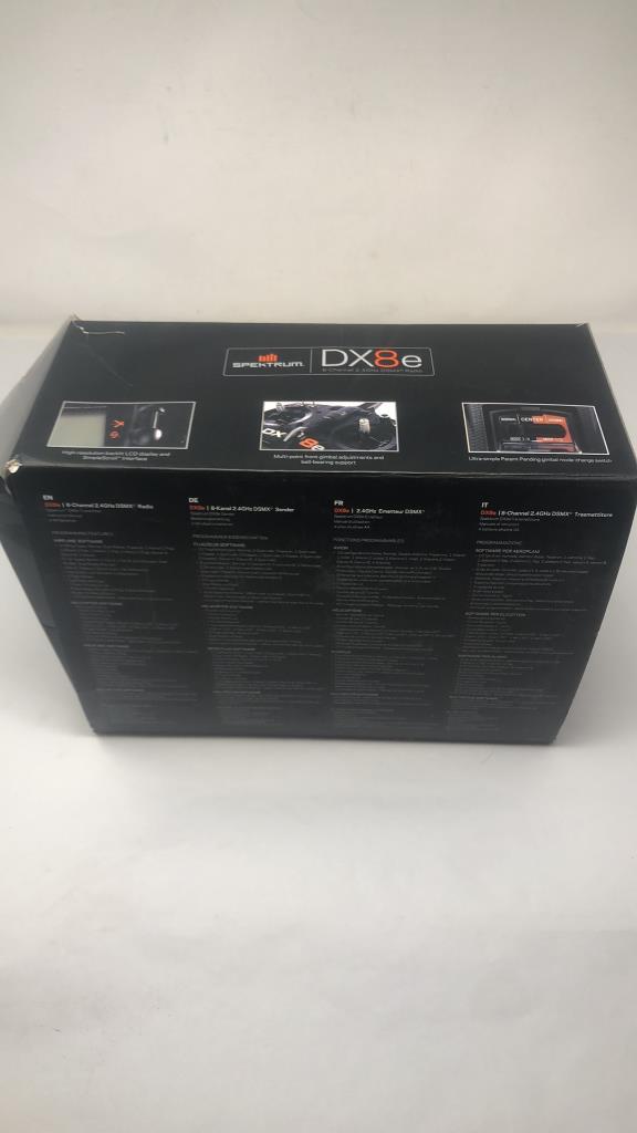 SPEKTRUM DX8E 8-CHANNEL 2.4 GHZ DSMX RADIO