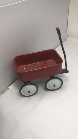 3PCS TOY SET: VINTAGE HORSE AND WAGONS