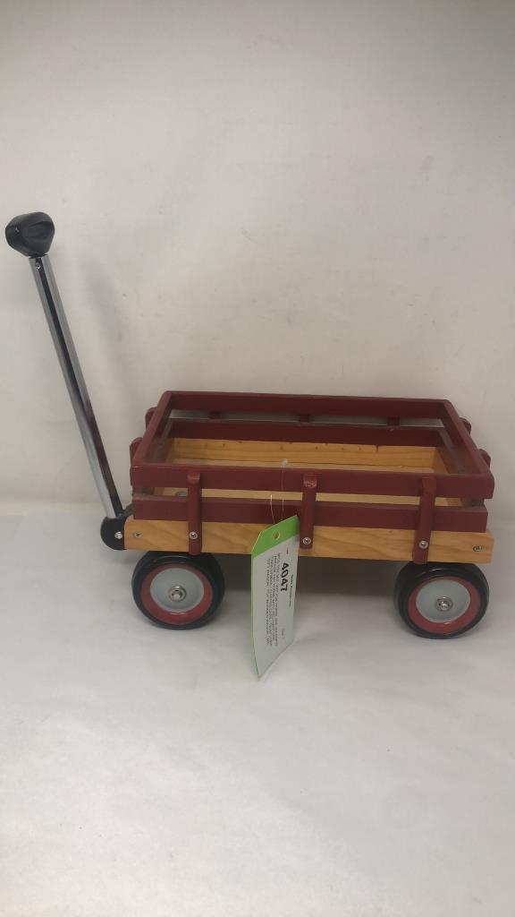 3PCS TOY SET: VINTAGE HORSE AND WAGONS