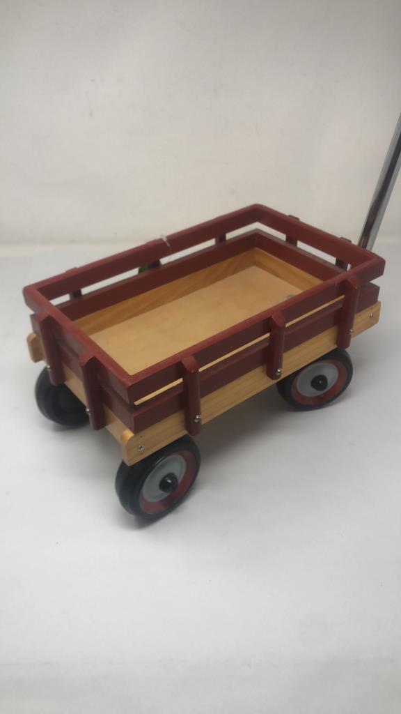 3PCS TOY SET: VINTAGE HORSE AND WAGONS