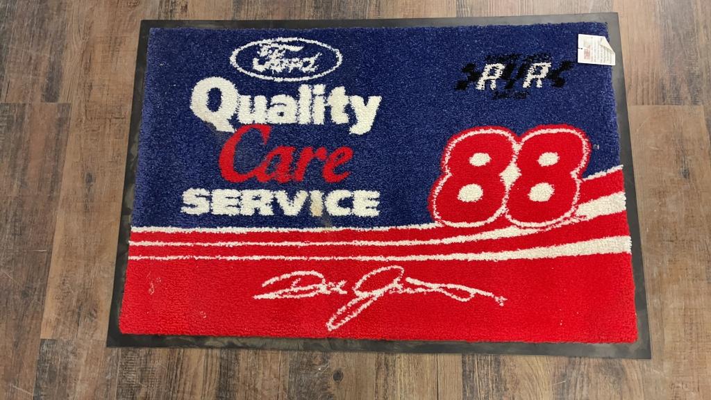 2) NASCAR #88 DALE JARRETT RUGS.