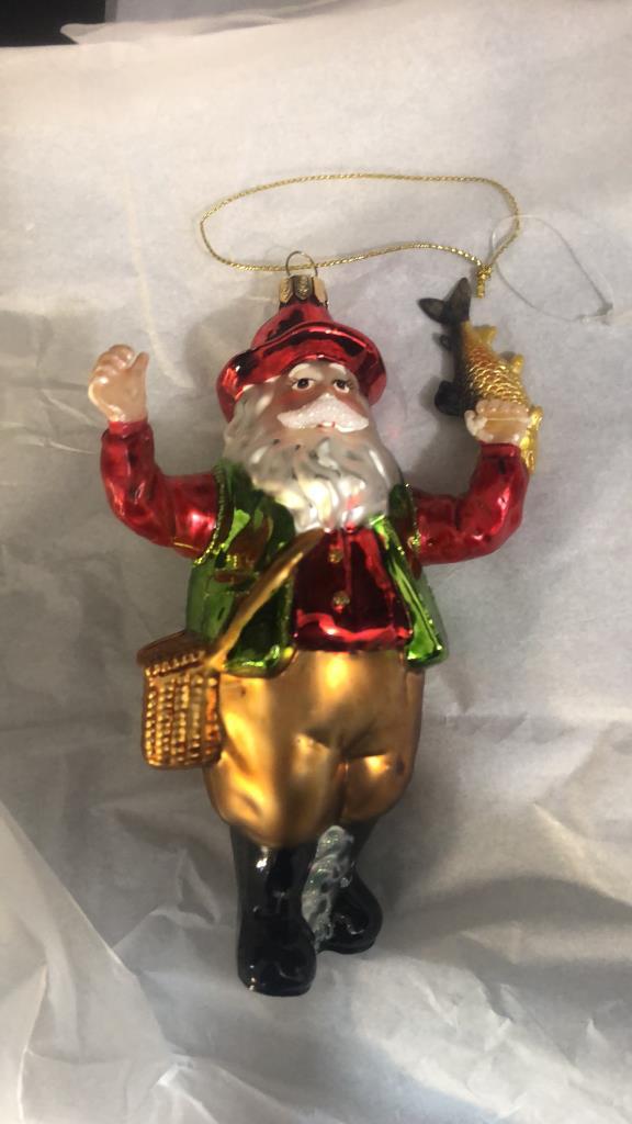 6 VINTAGE BLOWN GLASS ORNAMENTS