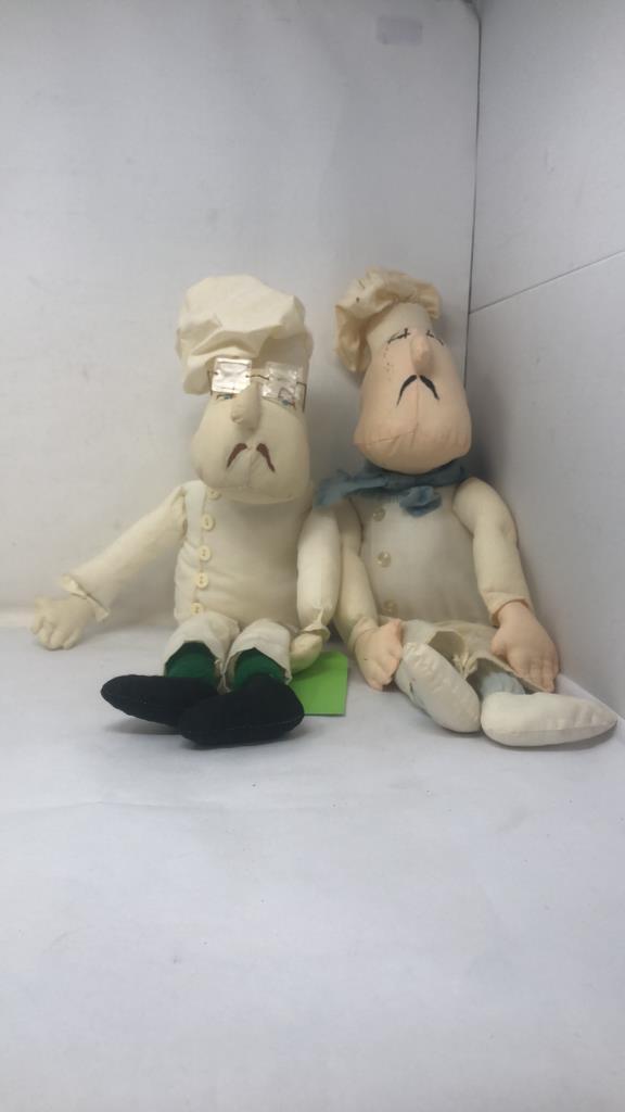 2 VINTAGE CHEF DOLL PLUSH