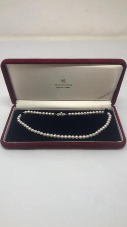 MIKIMOTO CULTURED PEARL NECKLACE