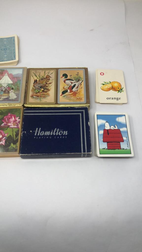 ASSORTED DECKS VINTAGE PLAYING CARDS