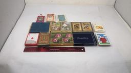 ASSORTED DECKS VINTAGE PLAYING CARDS