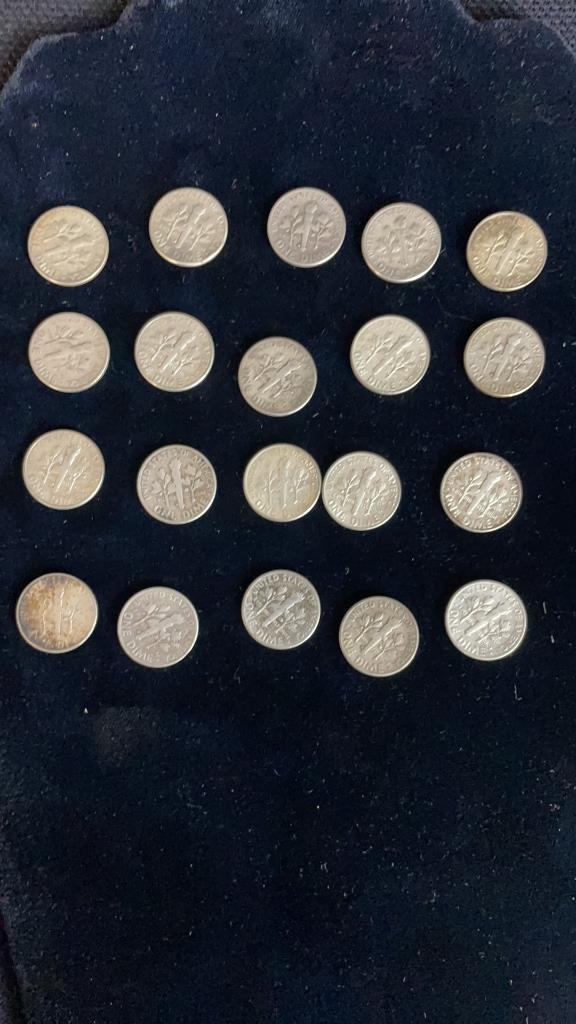 20) 1950'S & 1960'S ROSEVELT DIMES