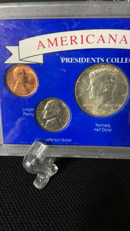 1964 AMERICANA SERIES PRESIDENTS COLLECTION COINS