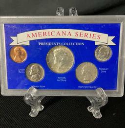 1964 AMERICANA SERIES PRESIDENTS COLLECTION COINS