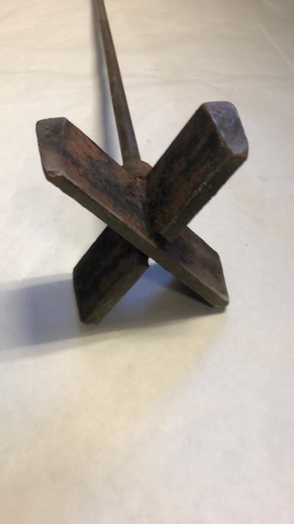 BRANDING IRON MARKED "X"