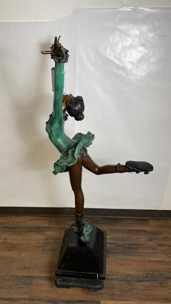 BRONZE BALLERINE SCULPTURE BY A. FAYRAL