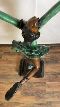 BRONZE BALLERINE SCULPTURE BY A. FAYRAL