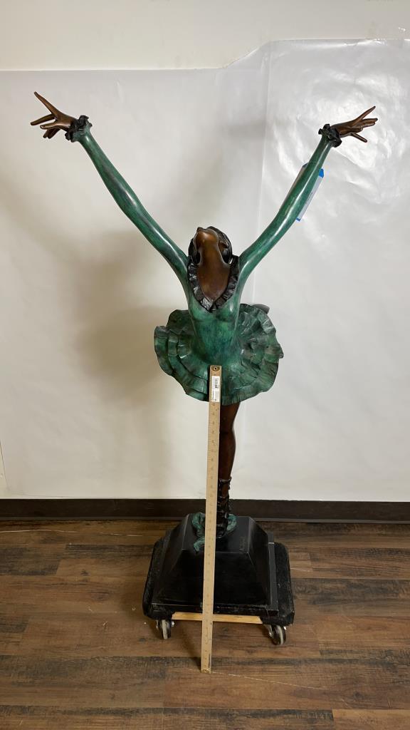 BRONZE BALLERINE SCULPTURE BY A. FAYRAL