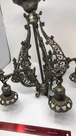 CAST IRON VICTORIAN CHANDELIER