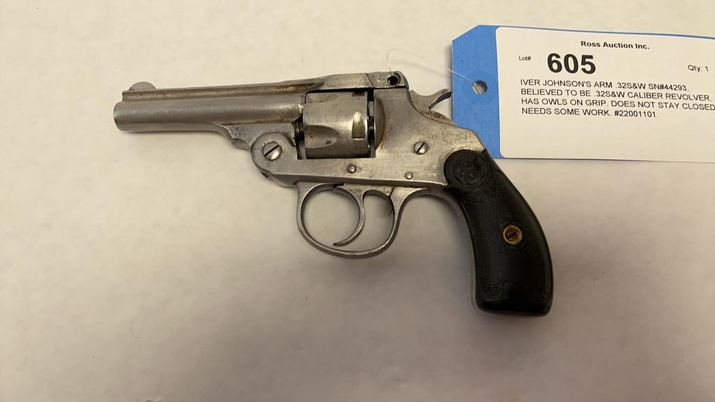 IVER JOHNSON'S ARM .32S&W SN#44293.