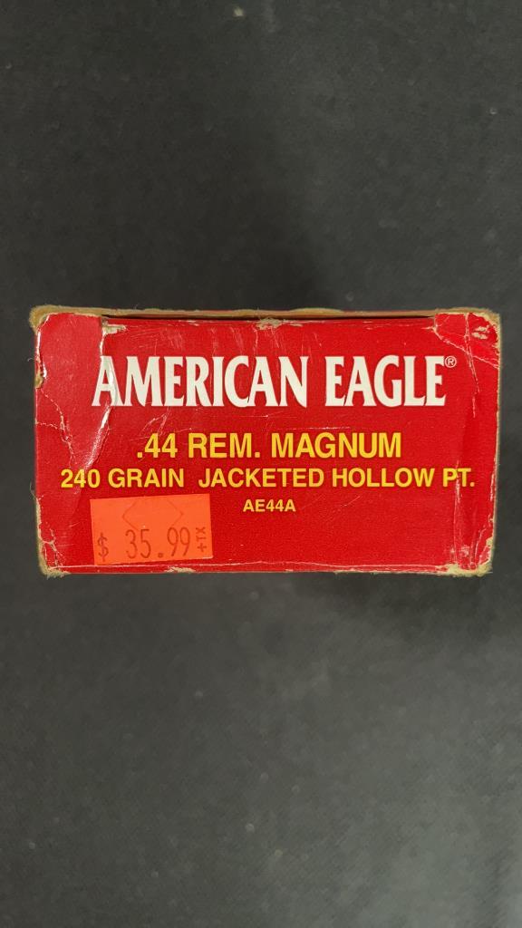 AMERICAN EAGLE .44REM MAGNUM AMMO.