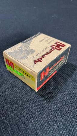 1 BOX OF HORNADY CUSTOM 357 SIG AMMO