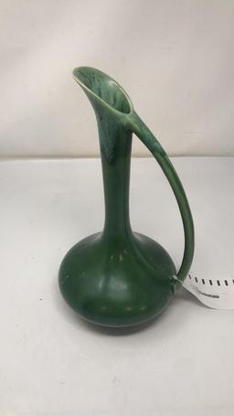 VAN BRIGGLE POTTERY VINAGE GREEN EWER