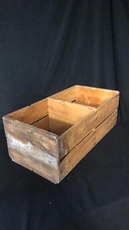 2) ANTIQUE FOOD CRATES