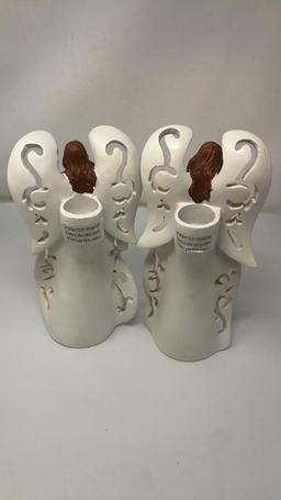 ANGEL CANDLE HOLDERS