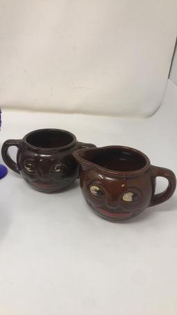 NOVELTY POTTERY & GLASS DRINKWARE AND TRINKETS