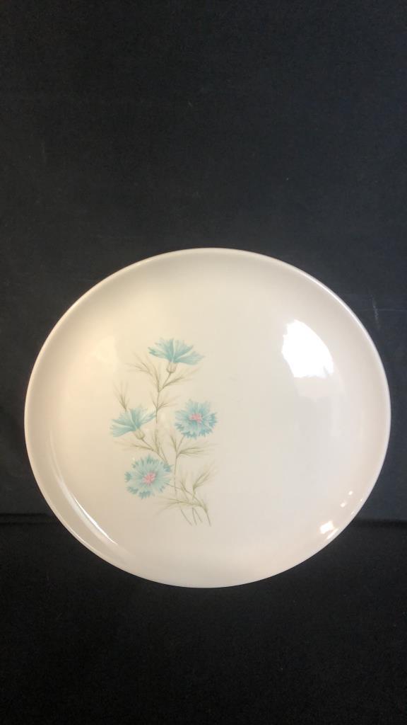 VINTAGE BLUE CARNATION DISHWARE SET